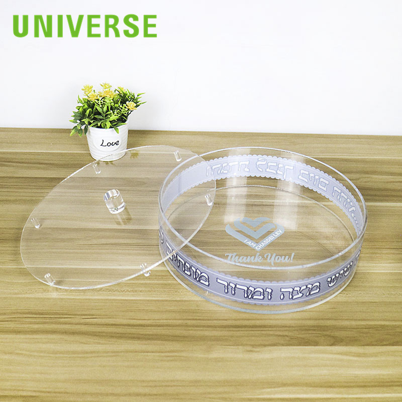 Round Waterproof, Dustproof And Moisture-proof Acrylic Cake Box with Cover
