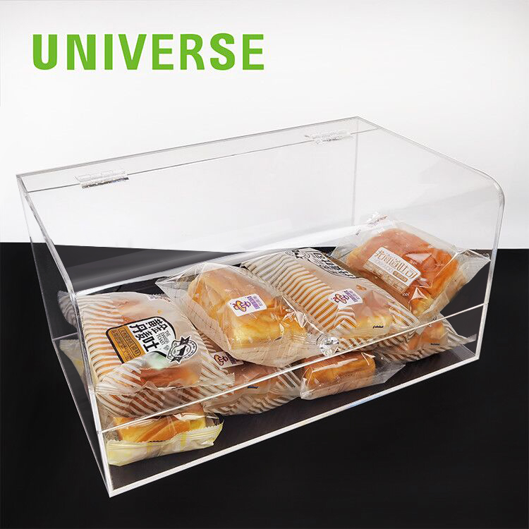 Rectangular acrylic bread storage box with transparent cover Buy