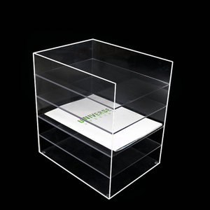 Transparent Multi-layer Dustproof Acrylic Document Classified Storage Rack